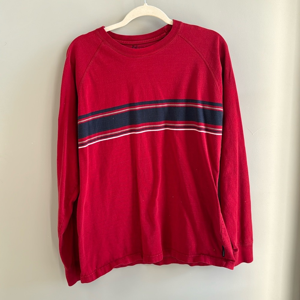 American Eagle Striped Long Sleeve Shirt, Size Large